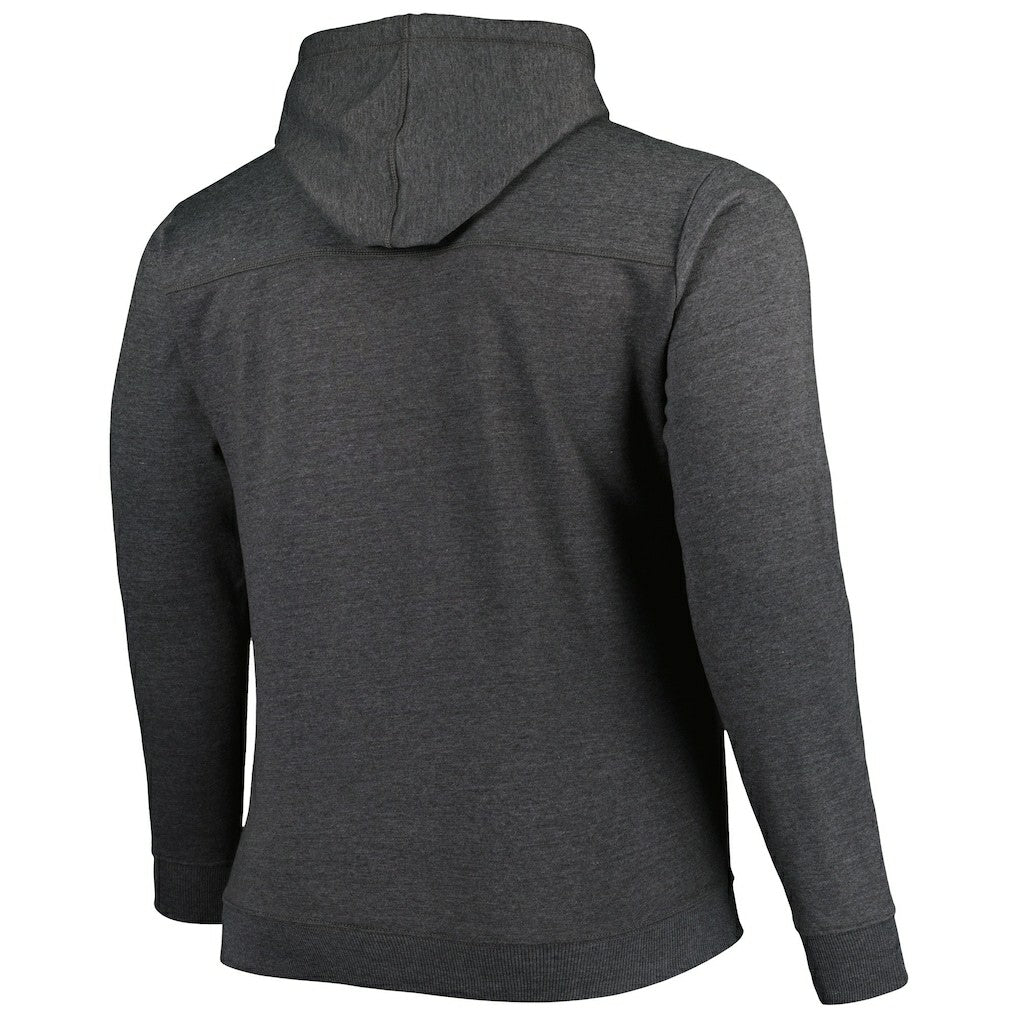 Fanatics - Brooklyn Nets Big & Tall Down and Distance Full-Zip Hoodie - Heathered Black