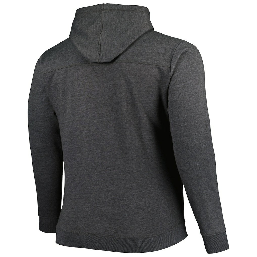 Fanatics - Brooklyn Nets Big & Tall Down and Distance Full-Zip Hoodie - Heathered Black