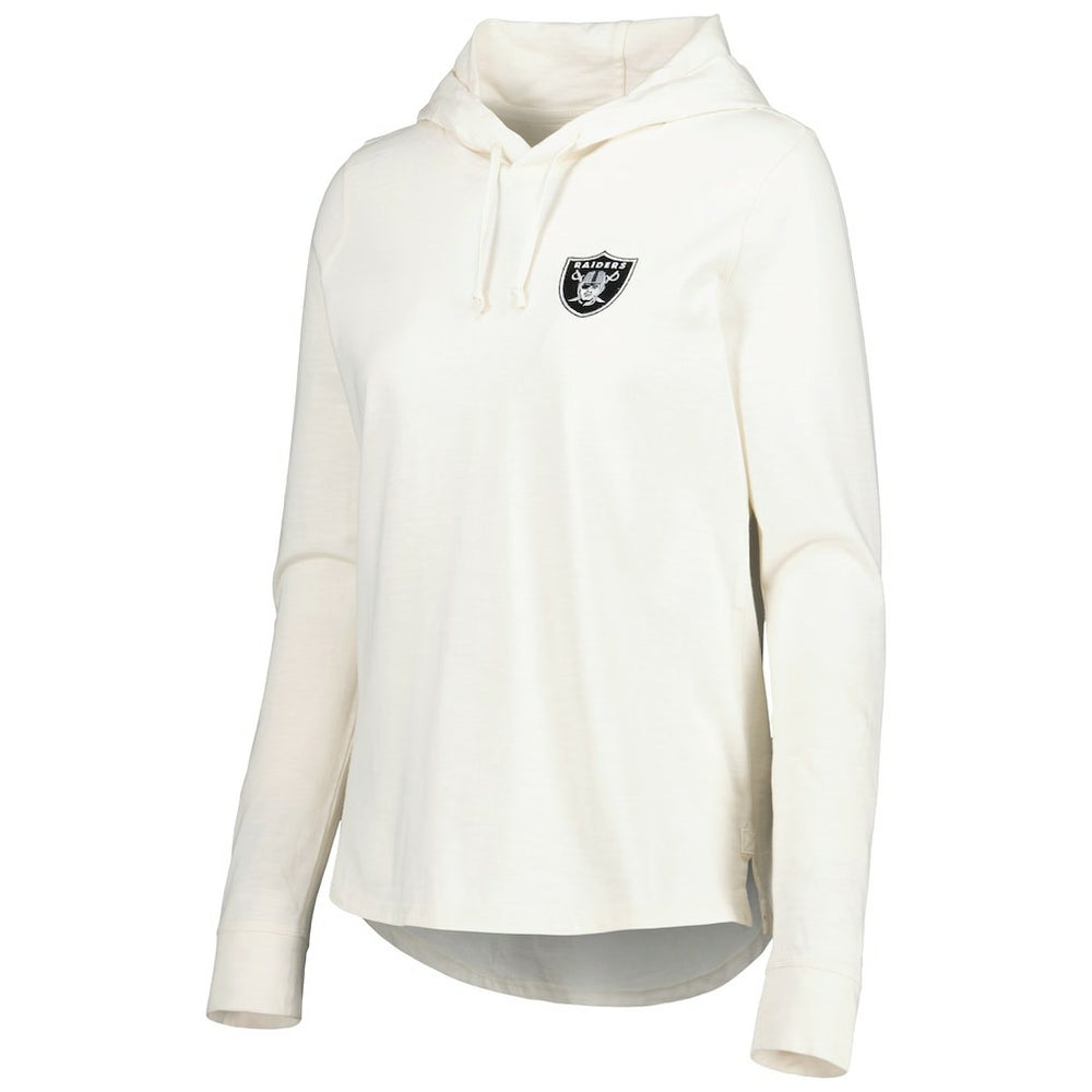 Las Vegas Raiders Women's Ashby Isles Jersey Pullover Hoodie Cream - Tommy Bahama