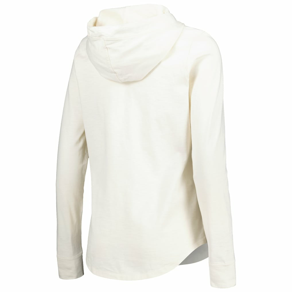 Las Vegas Raiders Women's Ashby Isles Jersey Pullover Hoodie Cream - Tommy Bahama