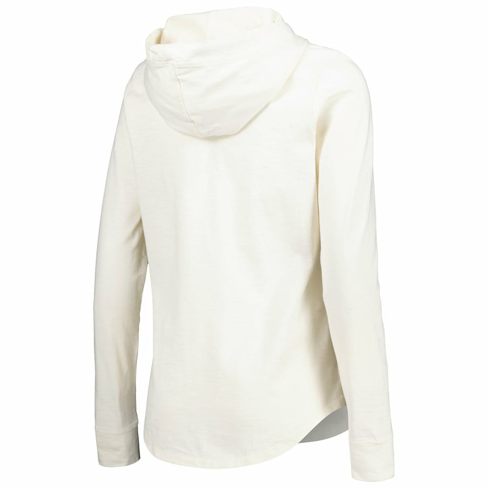 Las Vegas Raiders Women's Ashby Isles Jersey Pullover Hoodie Cream - Tommy Bahama
