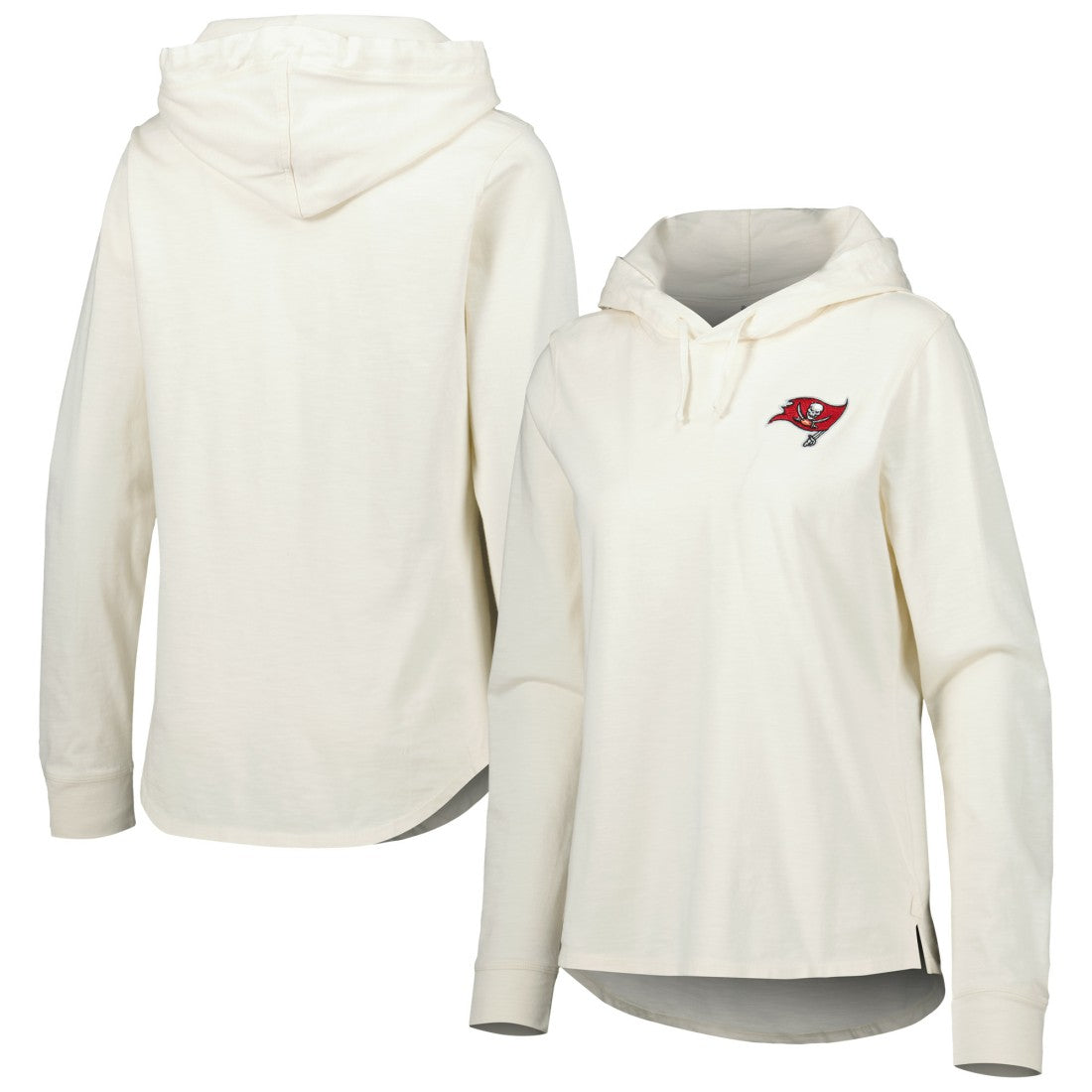 Tampa Bay Buccaneers Women's Ashby Isles Jersey Pullover Hoodie Cream - Tommy Bahama