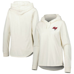 Tampa Bay Buccaneers Women's Ashby Isles Jersey Pullover Hoodie Cream - Tommy Bahama