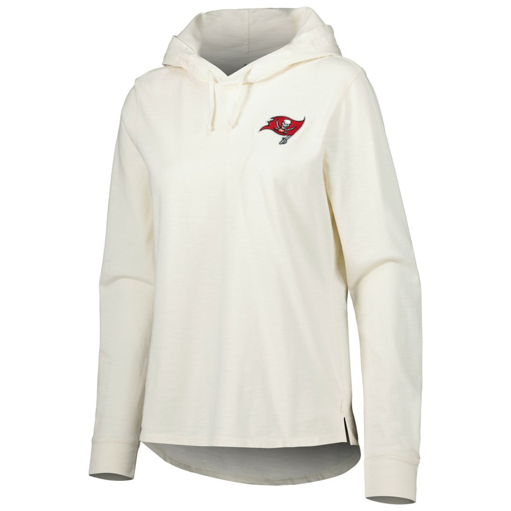 Tampa Bay Buccaneers Women's Ashby Isles Jersey Pullover Hoodie Cream - Tommy Bahama