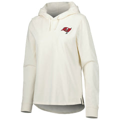 Tampa Bay Buccaneers Women's Ashby Isles Jersey Pullover Hoodie Cream - Tommy Bahama