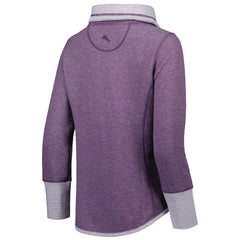 Baltimore Ravens Women's Sport Sun Fade Full-Zip Sweatshirt Heathered Purple - Tommy Bahama