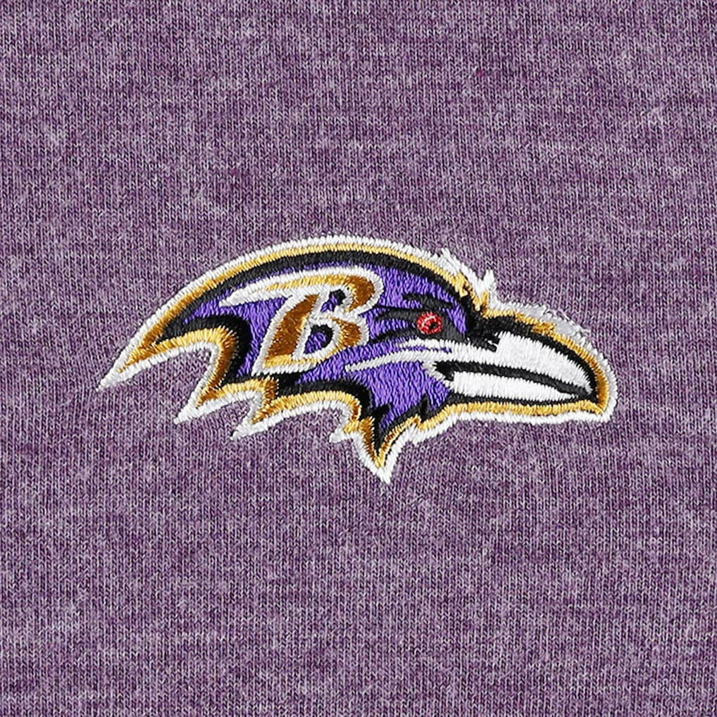 Baltimore Ravens Women's Sport Sun Fade Full-Zip Sweatshirt Heathered Purple - Tommy Bahama