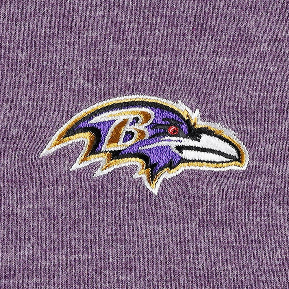 Baltimore Ravens Women's Sport Sun Fade Full-Zip Sweatshirt Heathered Purple - Tommy Bahama