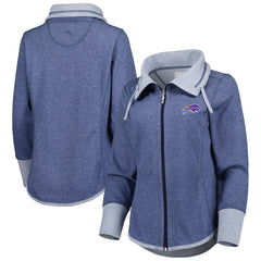 Buffalo Bills Women's Sport Sun Fade Full-Zip Sweatshirt Heathered Royal - Tommy Bahama