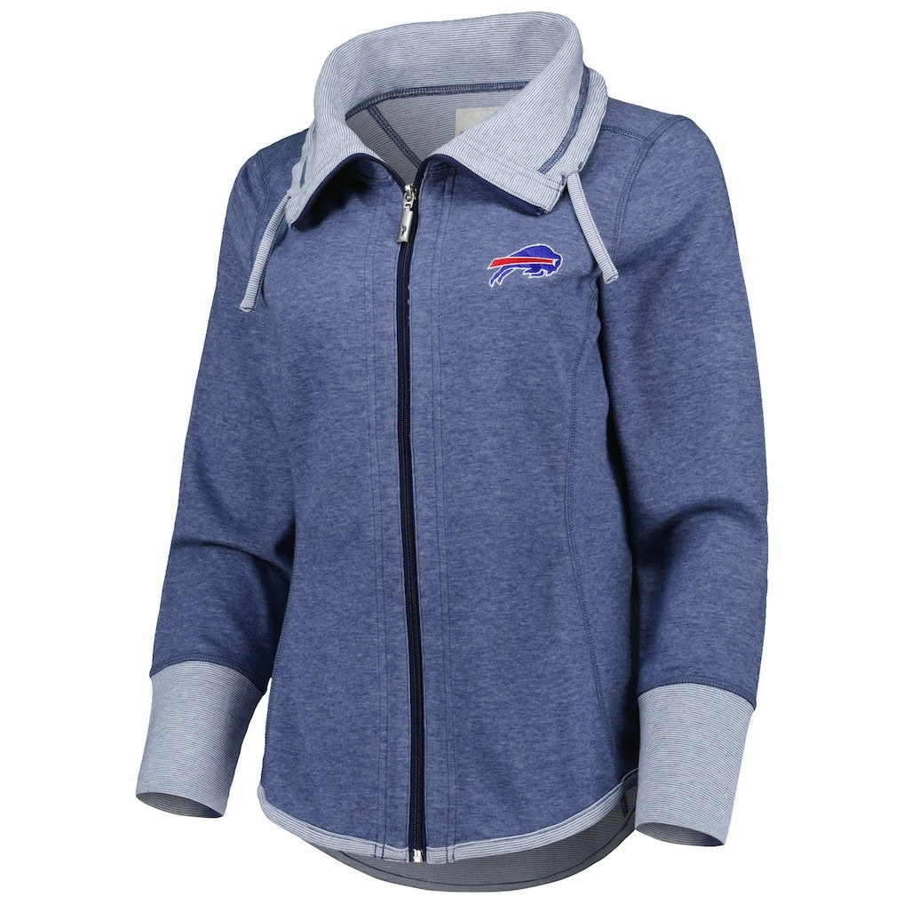 Buffalo Bills Women's Sport Sun Fade Full-Zip Sweatshirt Heathered Royal - Tommy Bahama