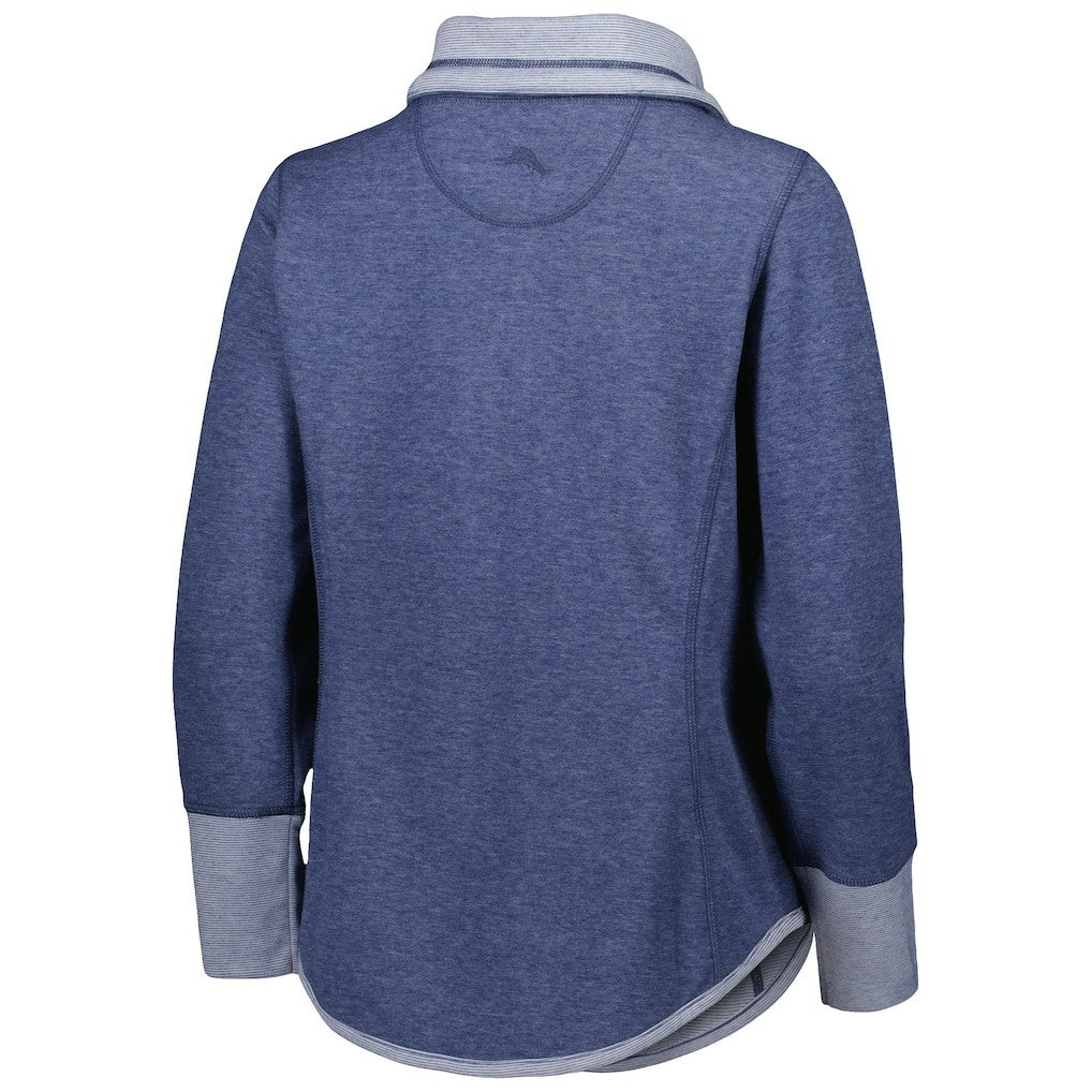 Dallas Cowboys Women's Sport Sun Fade Full-Zip Sweatshirt Heathered Navy - Tommy Bahama