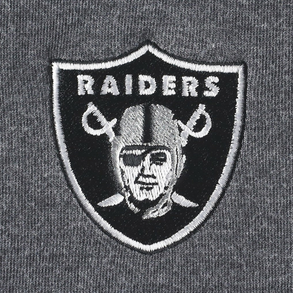 Las Vegas Raiders Women's Sport Sun Fade Full-Zip Sweatshirt Heathered Black - Tommy Bahama