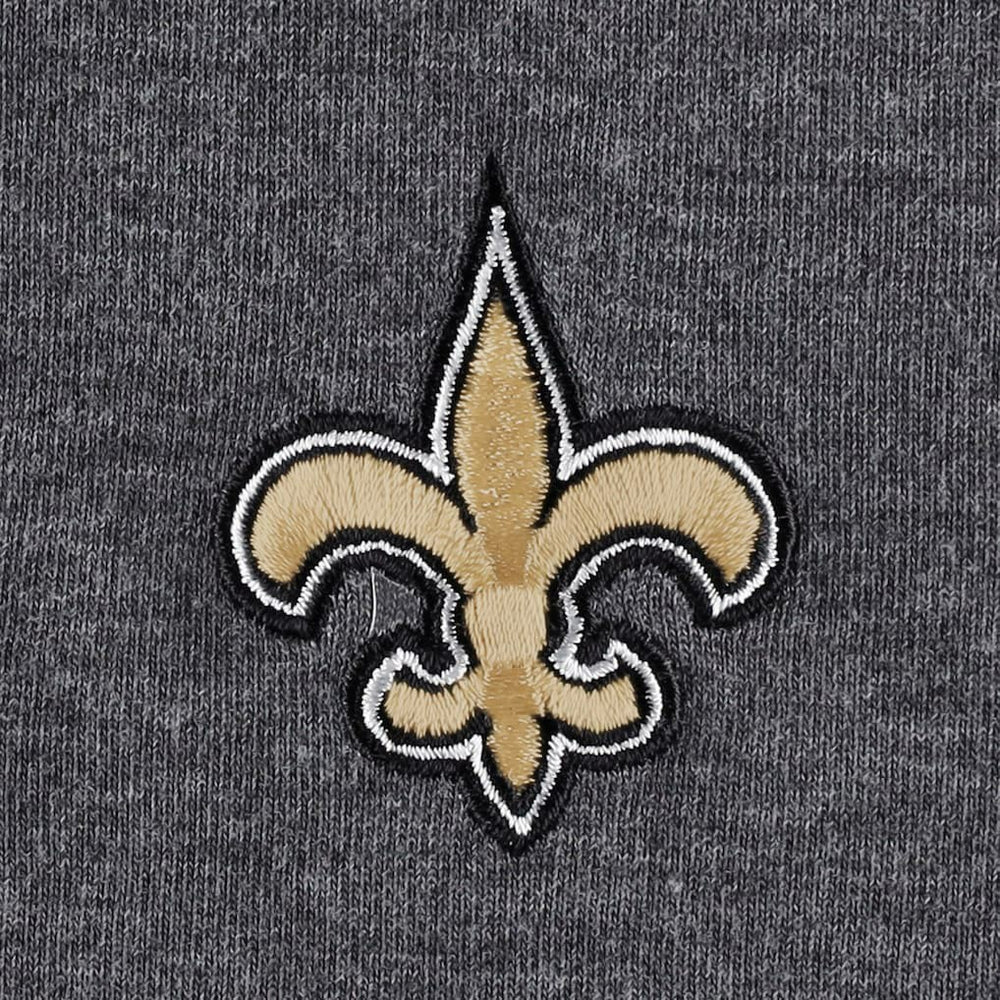 New Orleans Saints Women's Sport Sun Fade Full-Zip Sweatshirt Heathered Black - Tommy Bahama