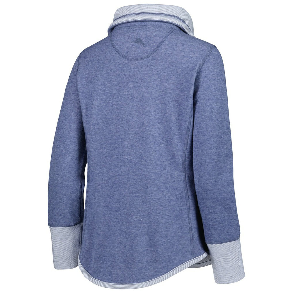 Seattle Seahawks Women's Sport Sun Fade Full-Zip Sweatshirt Heathered College Navy - Tommy Bahama