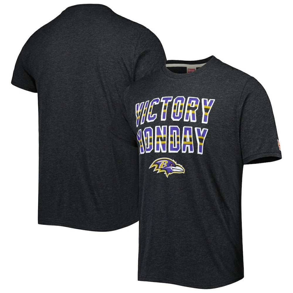 Baltimore Ravens Homage Victory Monday Tri-Blend T-Shirt Charcoal - NFL