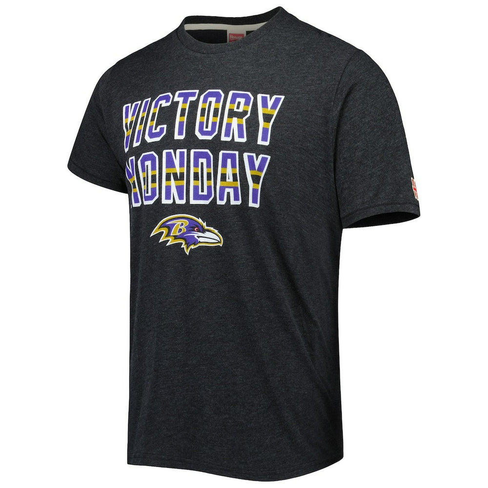 Baltimore Ravens Homage Victory Monday Tri-Blend T-Shirt Charcoal - NFL