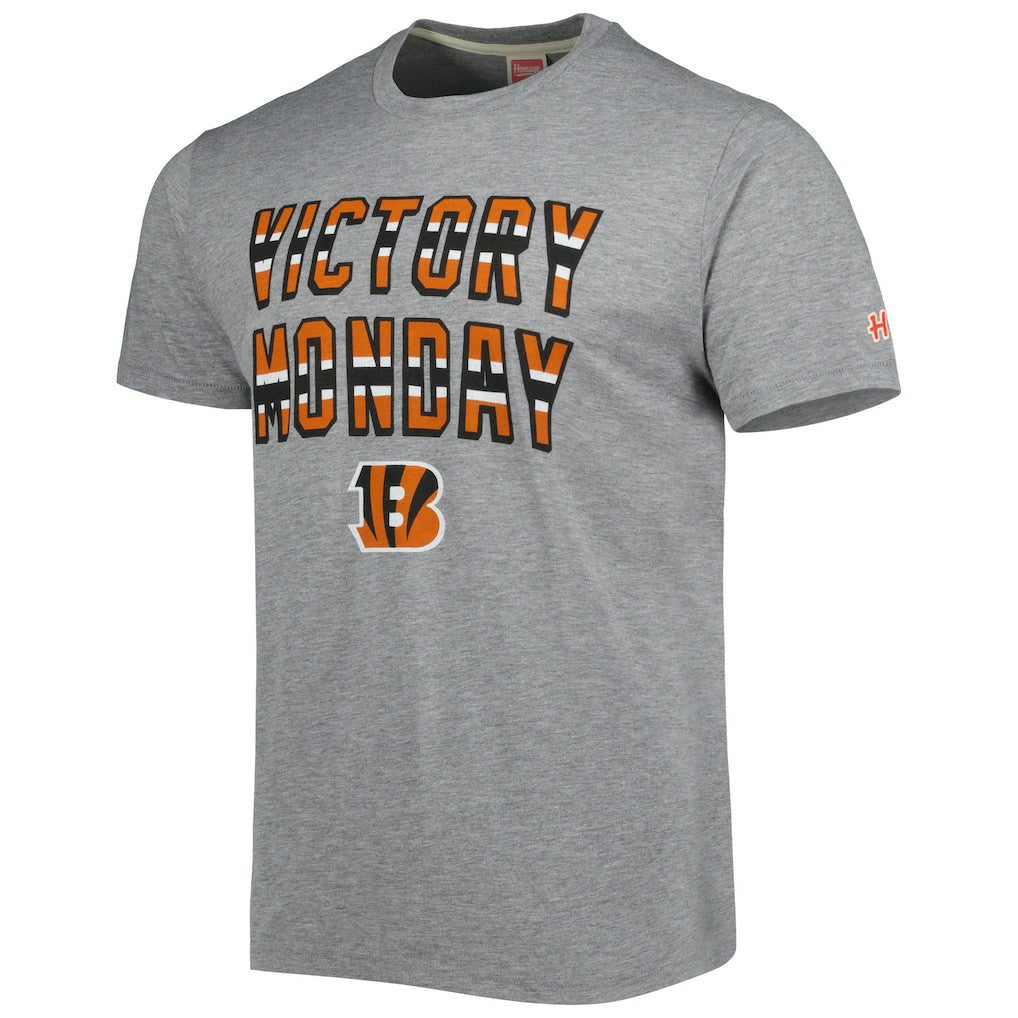 Cincinnati Bengals Homage Victory Monday Tri-Blend T-Shirt Gray - NFL