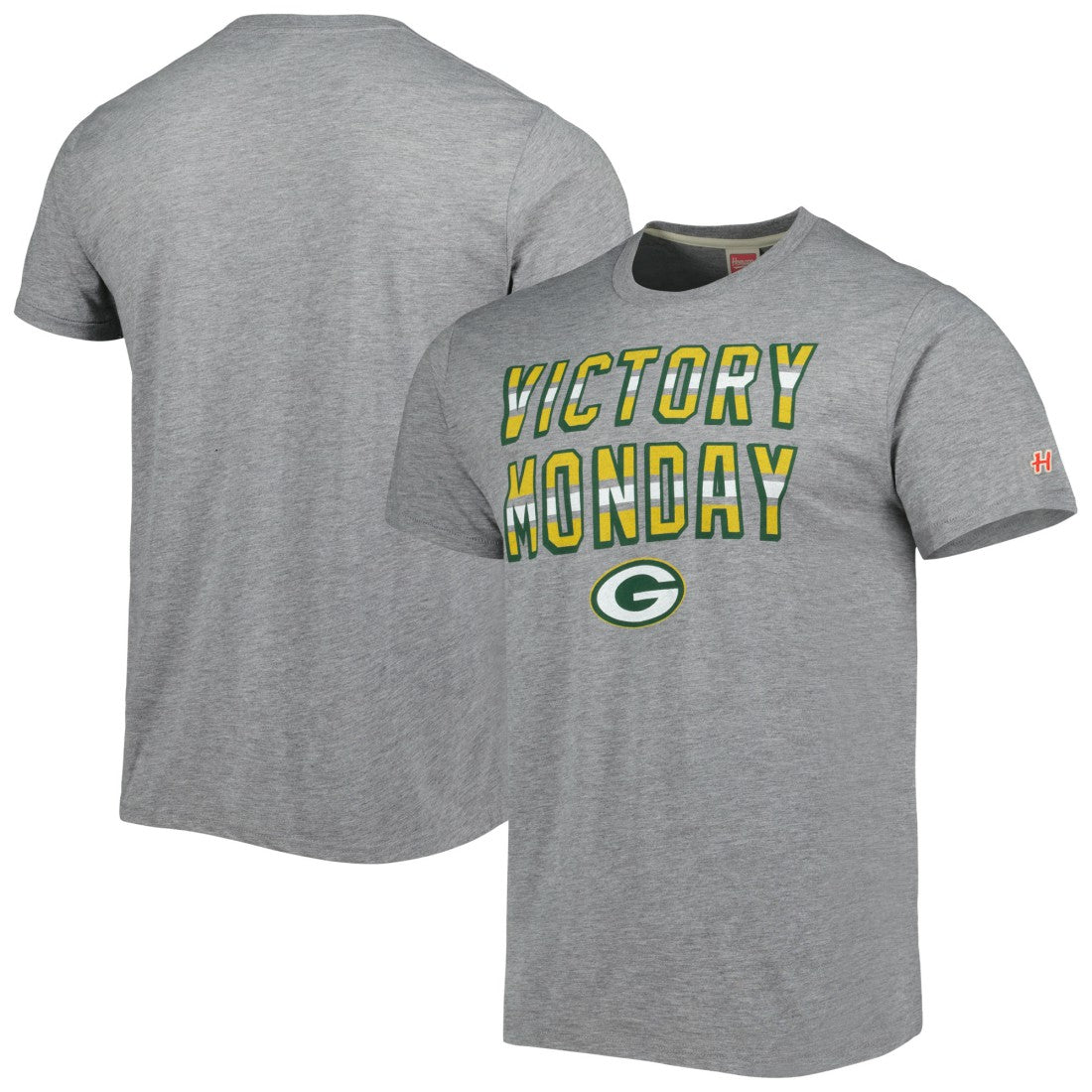Green Bay Packers Homage Victory Monday Tri-Blend T-Shirt Gray - NFL
