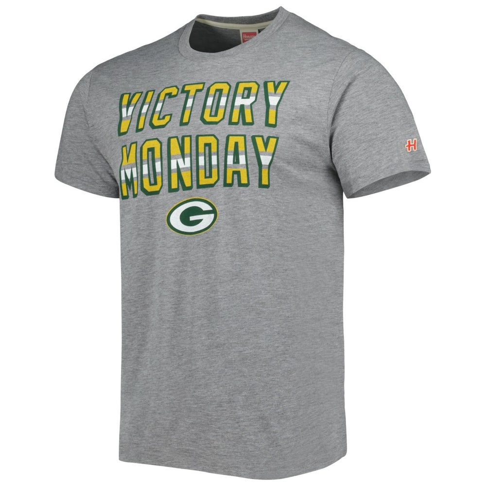 Green Bay Packers Homage Victory Monday Tri-Blend T-Shirt Gray - NFL