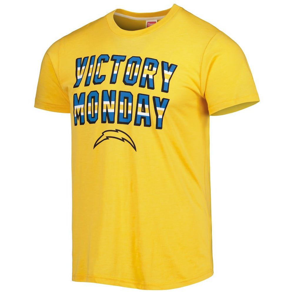 Los Angeles Chargers Homage Victory Monday Tri-Blend T-Shirt Gold - NFL