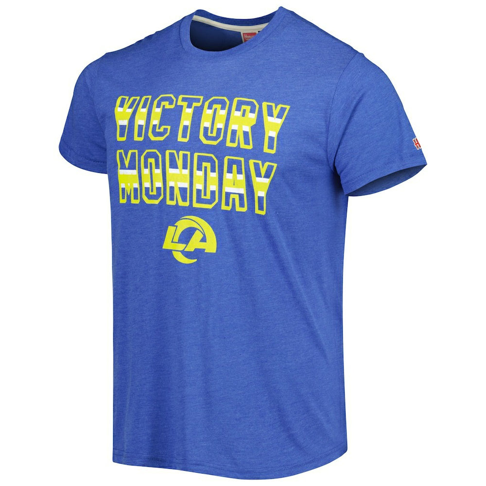 Los Angeles Rams Homage Victory Monday Tri-Blend T-Shirt Royal - NFL