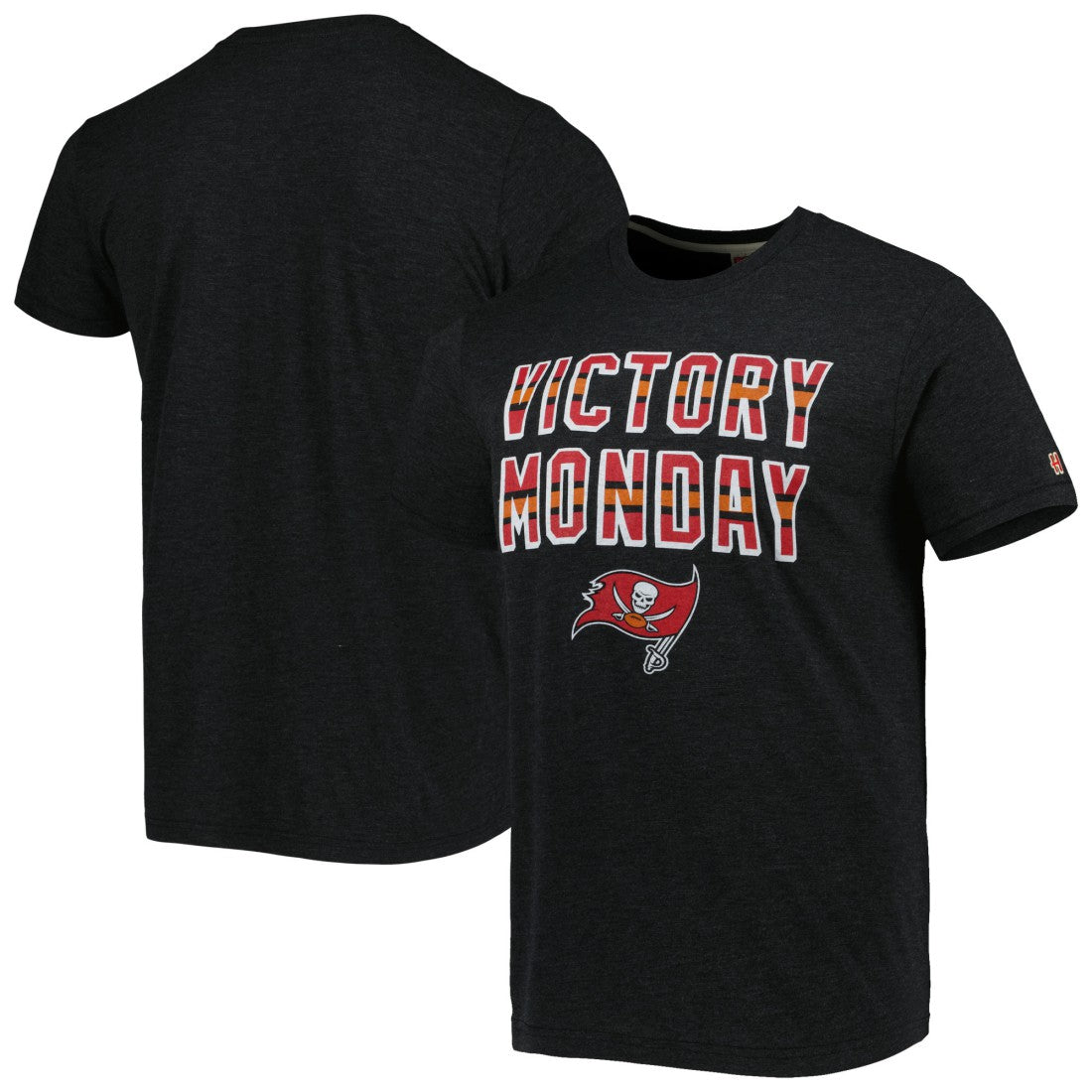 Tampa Bay Buccaneers Homage Victory Monday Tri-Blend T-Shirt Black - NFL