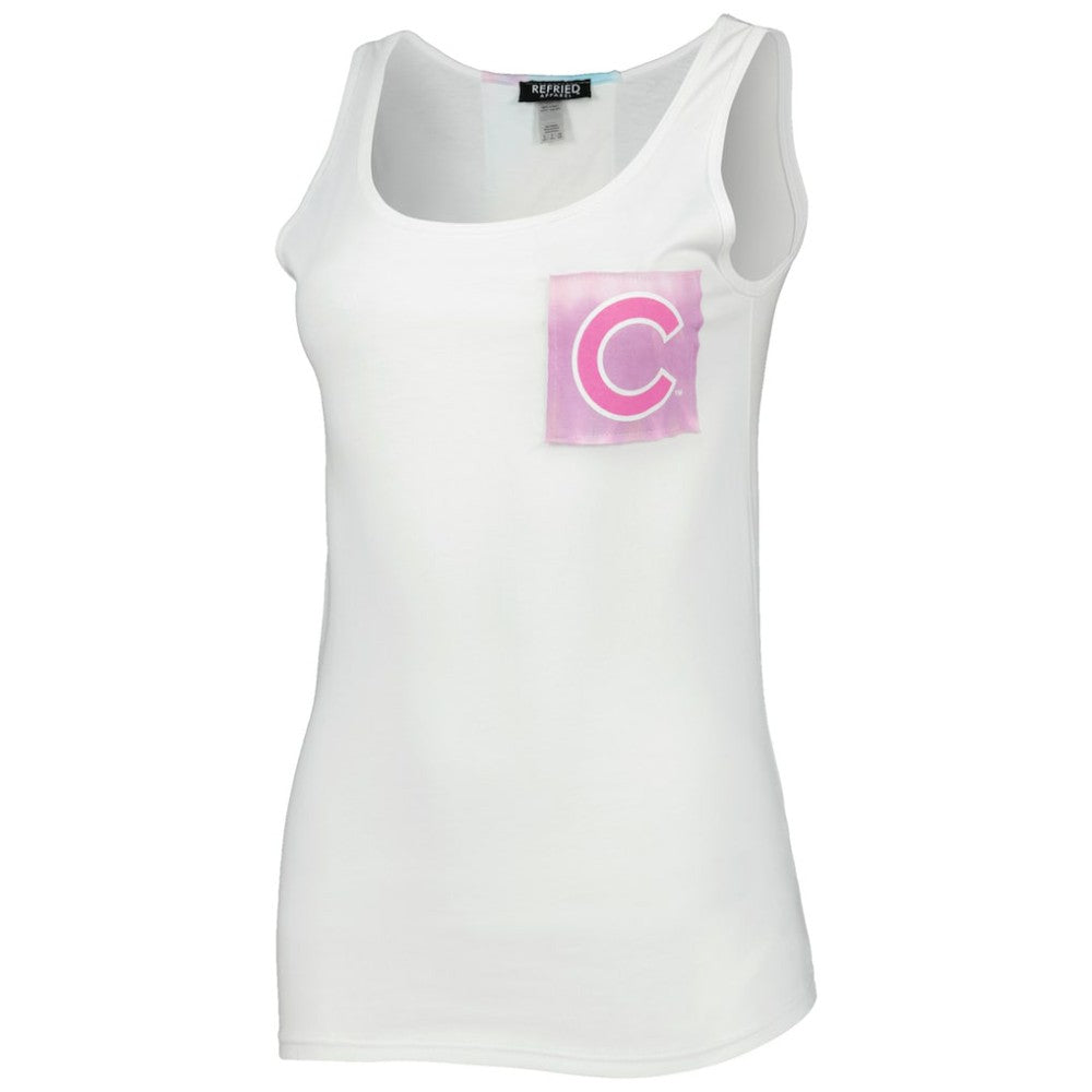 Chicago Cubs Refried Apparel Women's Tie-Dye Tank Top Sale