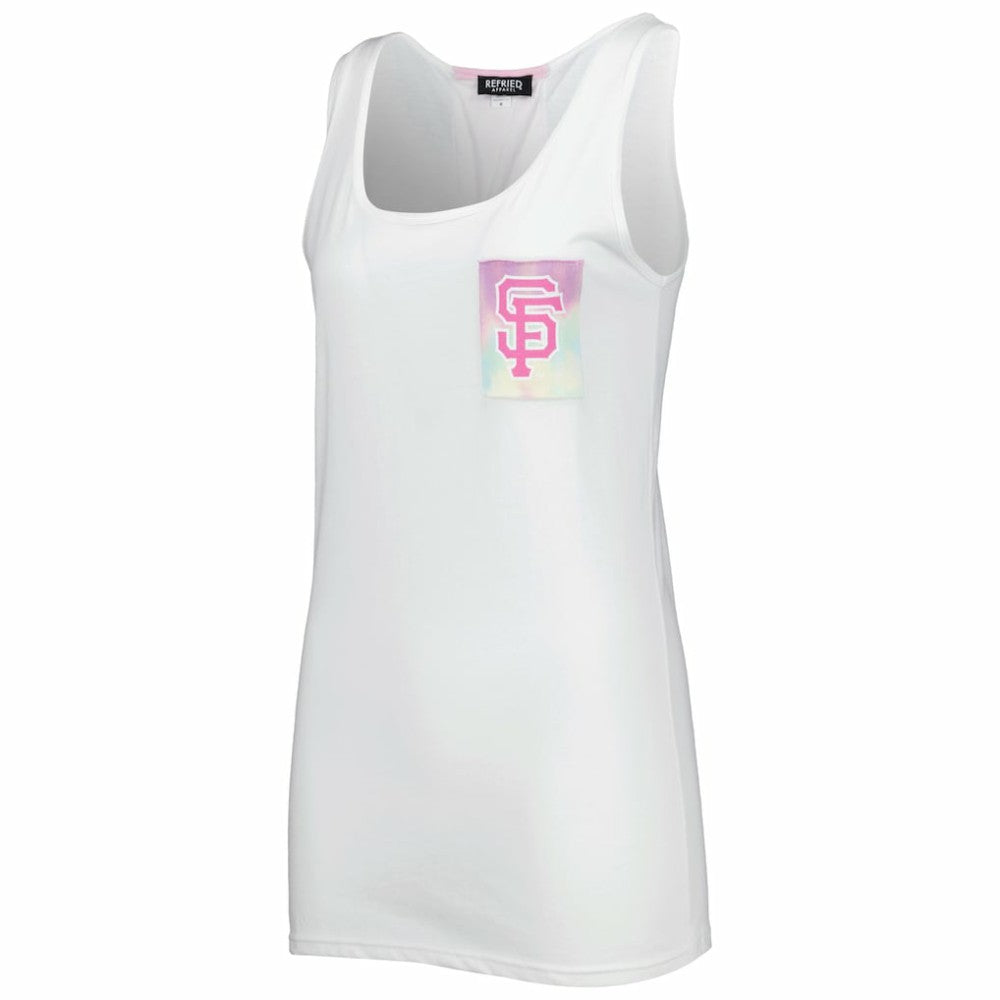 San Francisco Giants Refried Apparel Women's Tie-Dye Tank Top Clearance