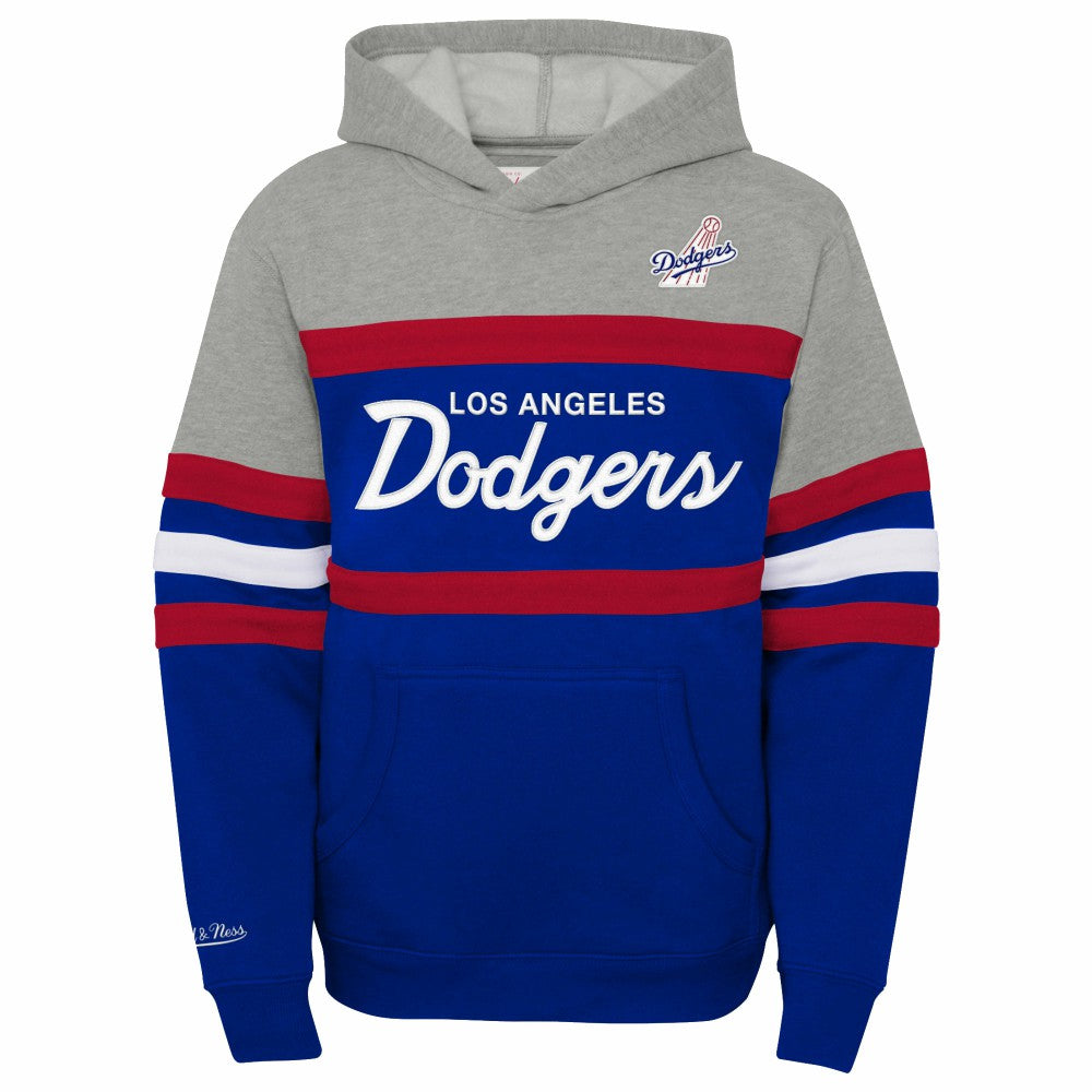 Los Angeles Dodgers Mitchell & Ness Youth Cooperstown Collection Head Coach Pullover Hoodie Sale