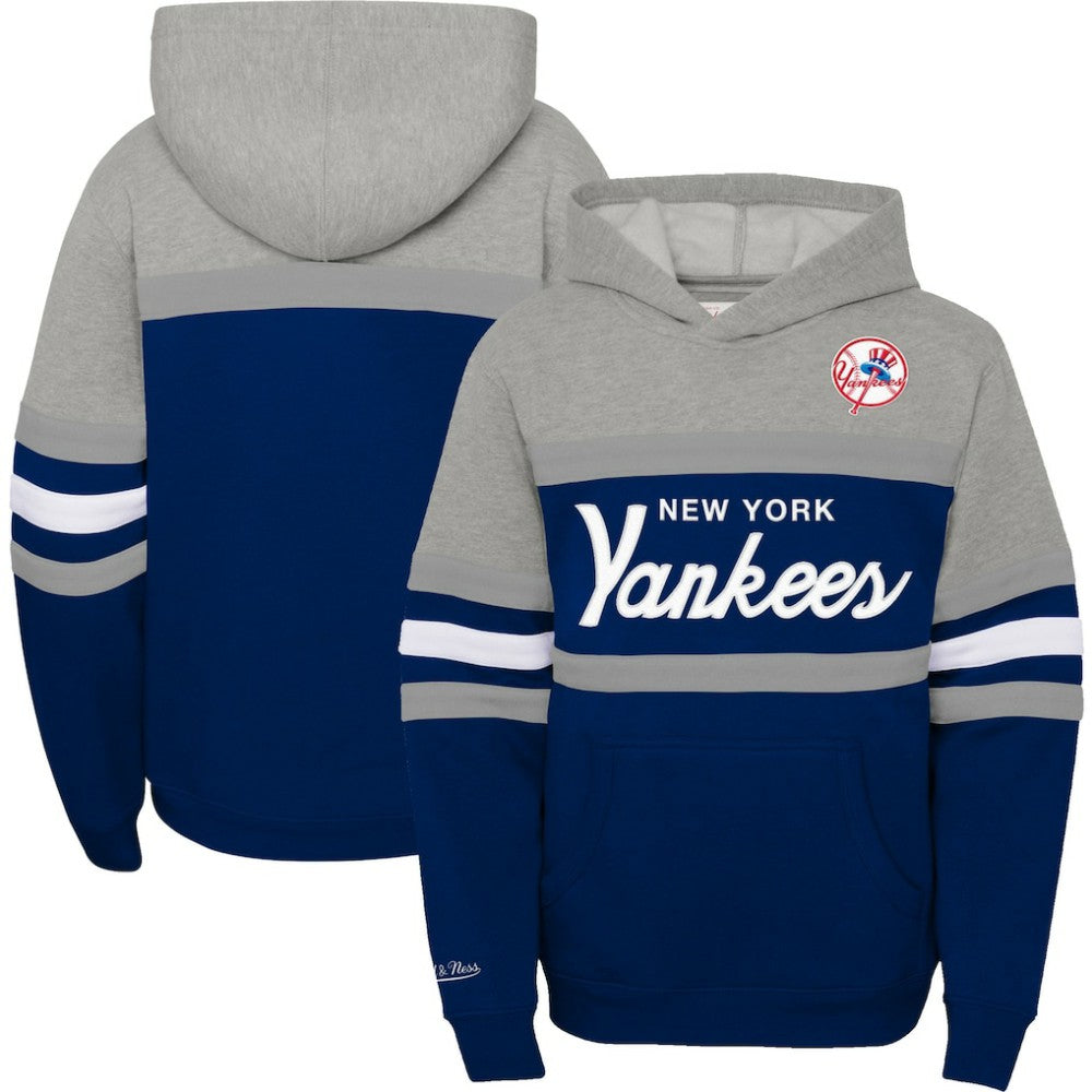 New York Yankees Mitchell & Ness Youth Cooperstown Collection Head Coach Pullover Hoodie Near Me