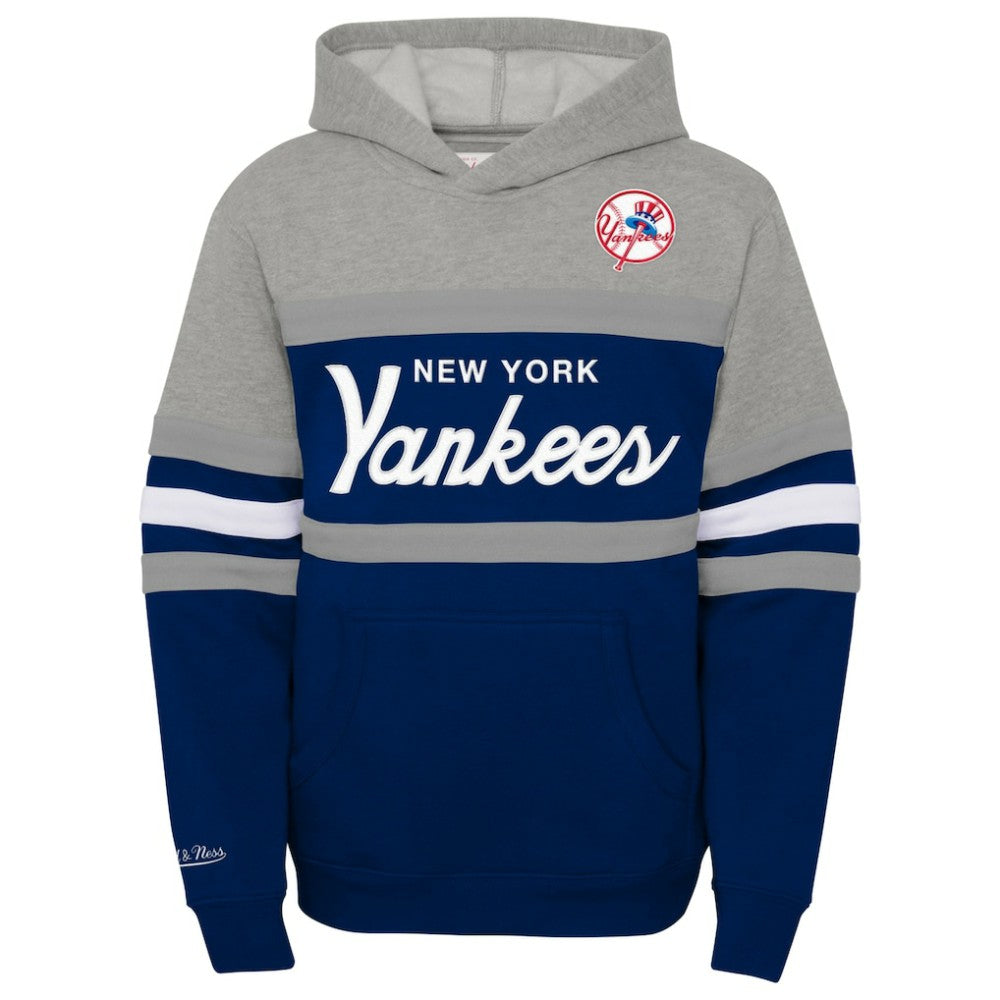 New York Yankees Mitchell & Ness Youth Cooperstown Collection Head Coach Pullover Hoodie Near Me