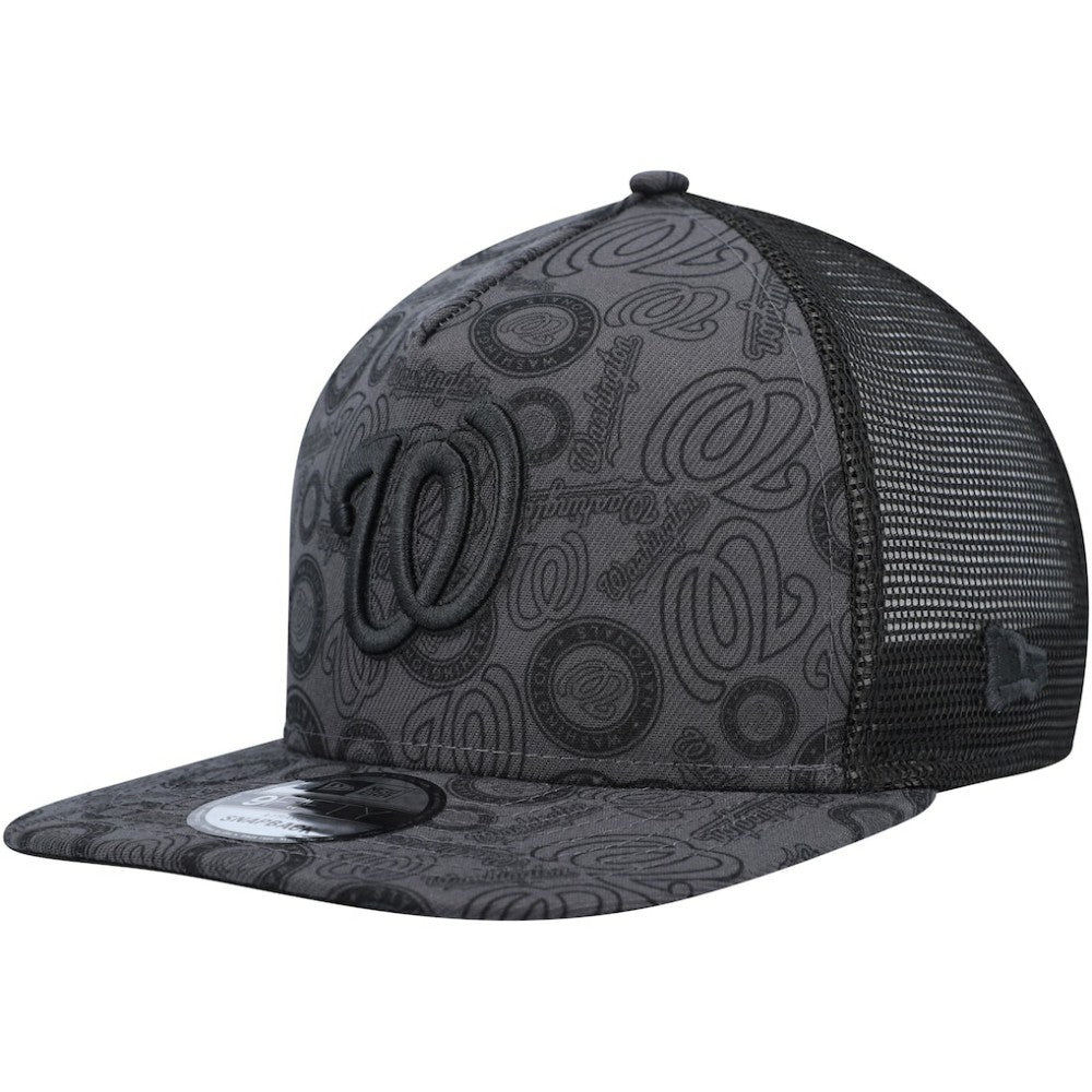 Washington Nationals New Era Repeat A-Frame 9FIFTY Trucker Snapback Hat discount