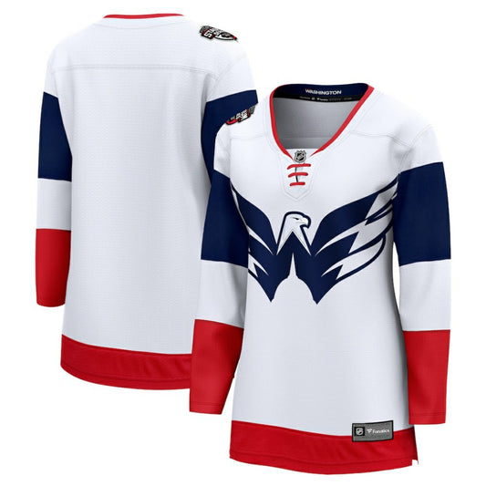 Washington Capitals Fanatics Women's 2023 NHL Stadium Series Breakaway Blank Jersey - White | NHL Jerseys