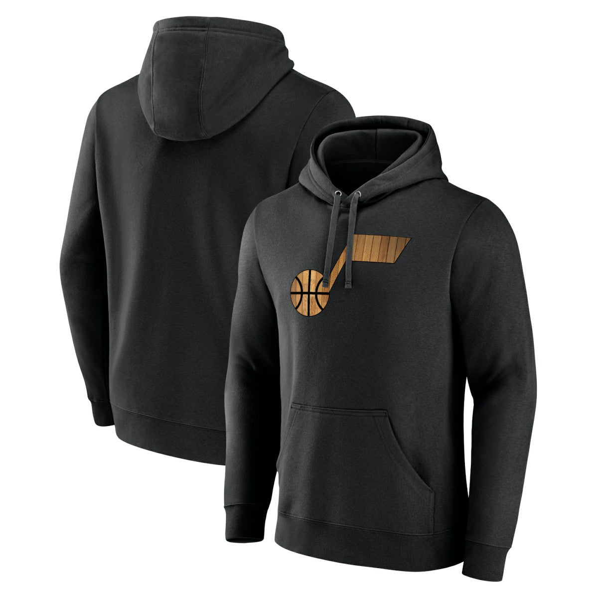 NBA - Utah Jazz Hardwood Logo Pullover Hoodie - Black