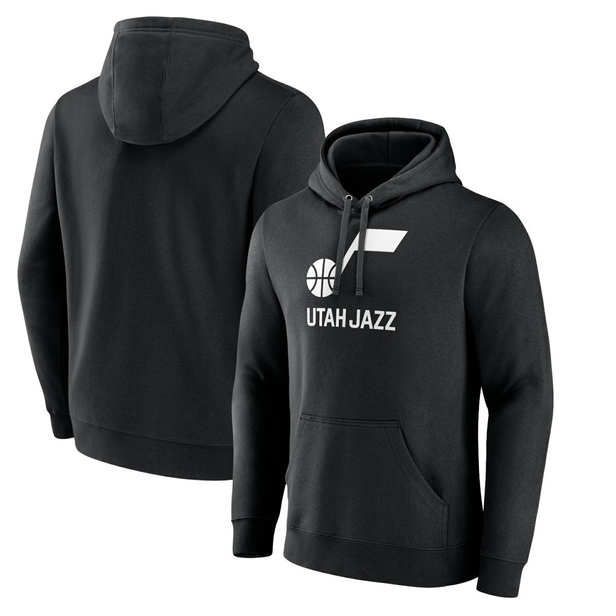 NBA - Utah Jazz Wordmark Team Logo Pullover Hoodie - Black
