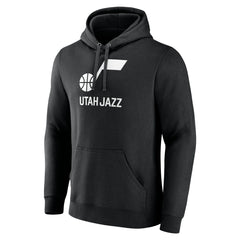 NBA - Utah Jazz Wordmark Team Logo Pullover Hoodie - Black