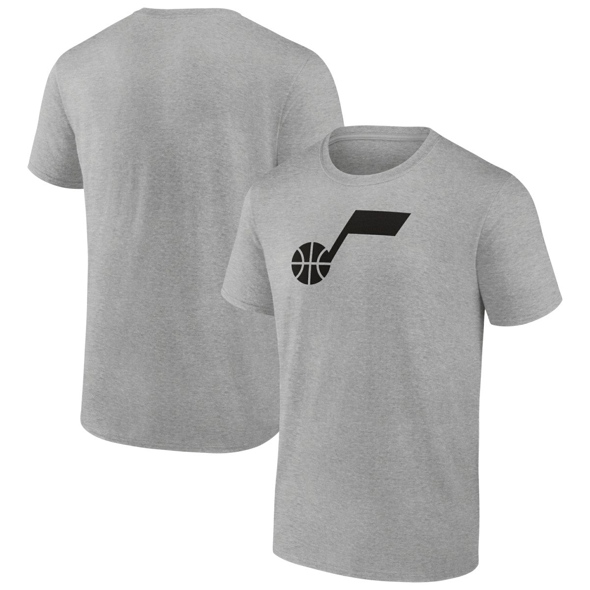 NBA - Utah Jazz Solid Primary Logo T-Shirt - Heathered Gray