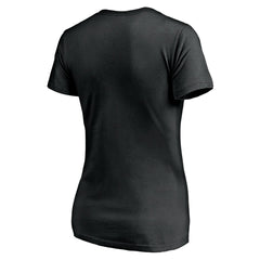 NBA - Utah Jazz Women's Primary Team Logo V-Neck T-Shirt - Black