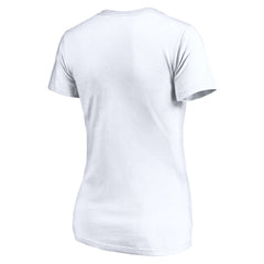 NBA - Utah Jazz Women's Primary Team Logo V-Neck T-Shirt - White