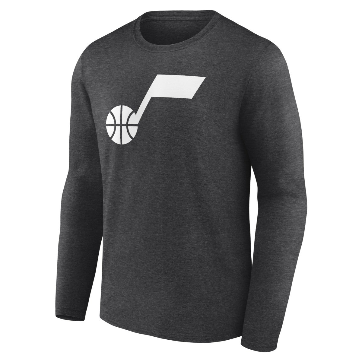 NBA - Utah Jazz Primary Logo Team Long Sleeve T-Shirt - Heathered Charcoal