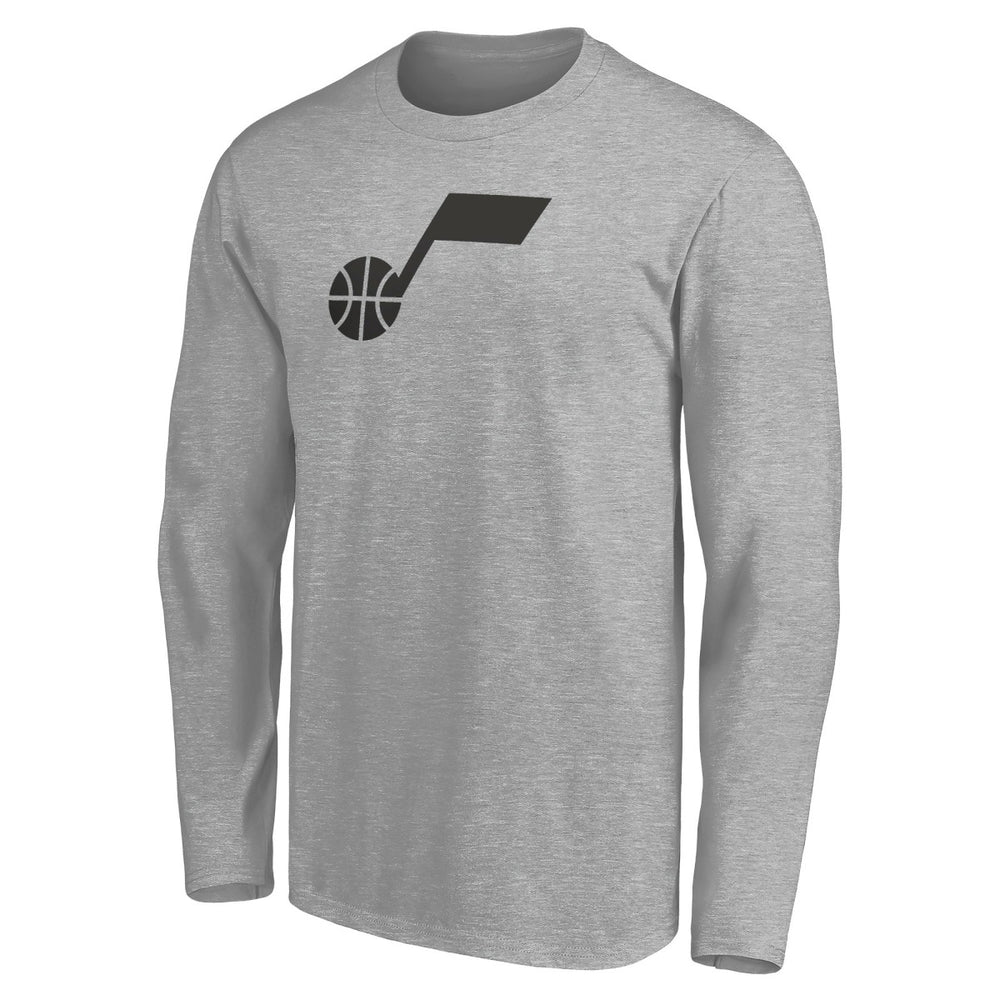 NBA - Utah Jazz Primary Logo Team Long Sleeve T-Shirt - Heathered Gray