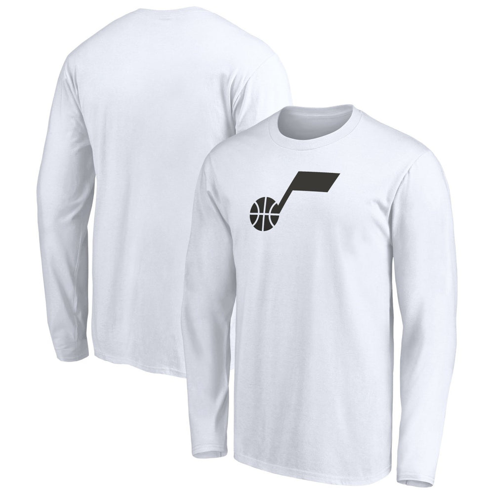 NBA - Utah Jazz Primary Logo Team Long Sleeve T-Shirt - White