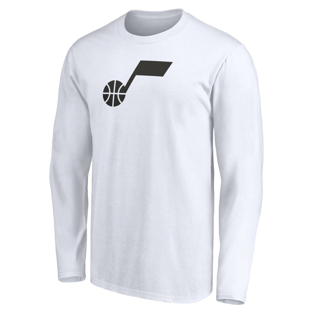 NBA - Utah Jazz Primary Logo Team Long Sleeve T-Shirt - White