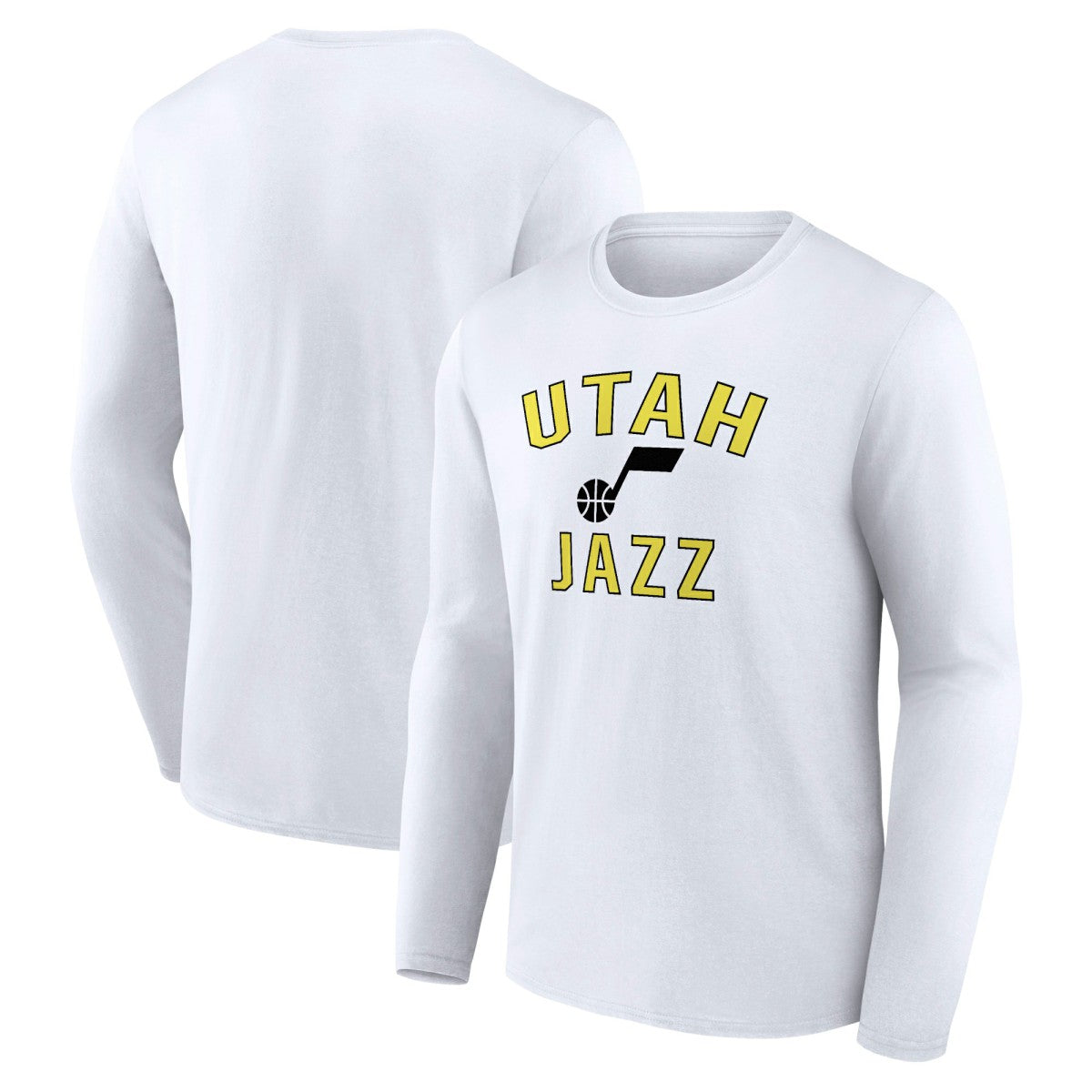 NBA - Utah Jazz Victory Arch Team Long Sleeve T-Shirt - White