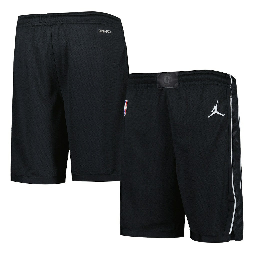 NBA - Brooklyn Nets Jordan Brand Youth Authentic Statement Edition Swingman Shorts - Black