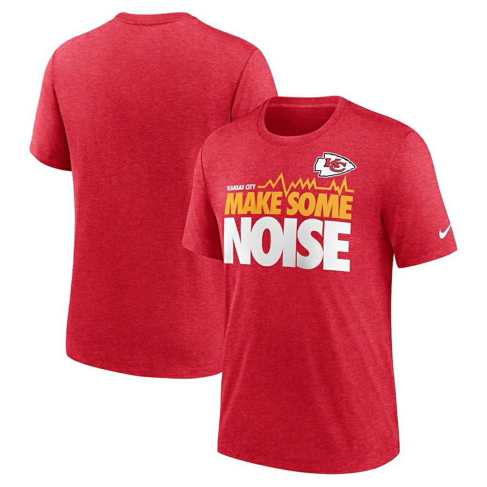 Kansas City Chiefs Local Tri-Blend T-Shirt Heathered Red - Nike