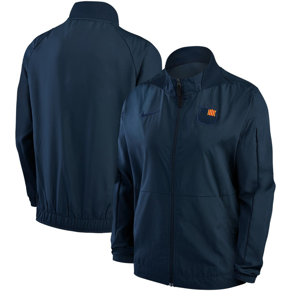 Nike Barcelona Women's Team Anthem Raglan Performance Full-Zip Jacket - Blue