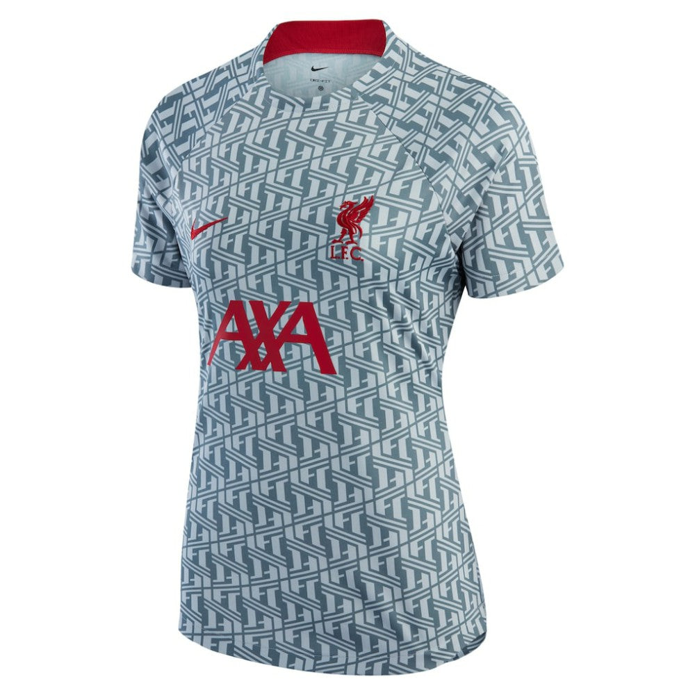 Nike Liverpool Women's 2022/23 Pre-Match Raglan Performance Top - Gray