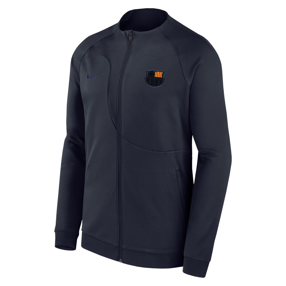 Nike Barcelona Youth Academy Pro Anthem Raglan Performance Full-Zip Jacket - Navy