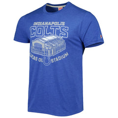 Indianapolis Colts Homage Stadium Tri-Blend T-Shirt Royal - NFL